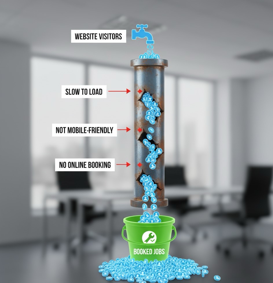 Preview image for blog post about plumbing website upgrades